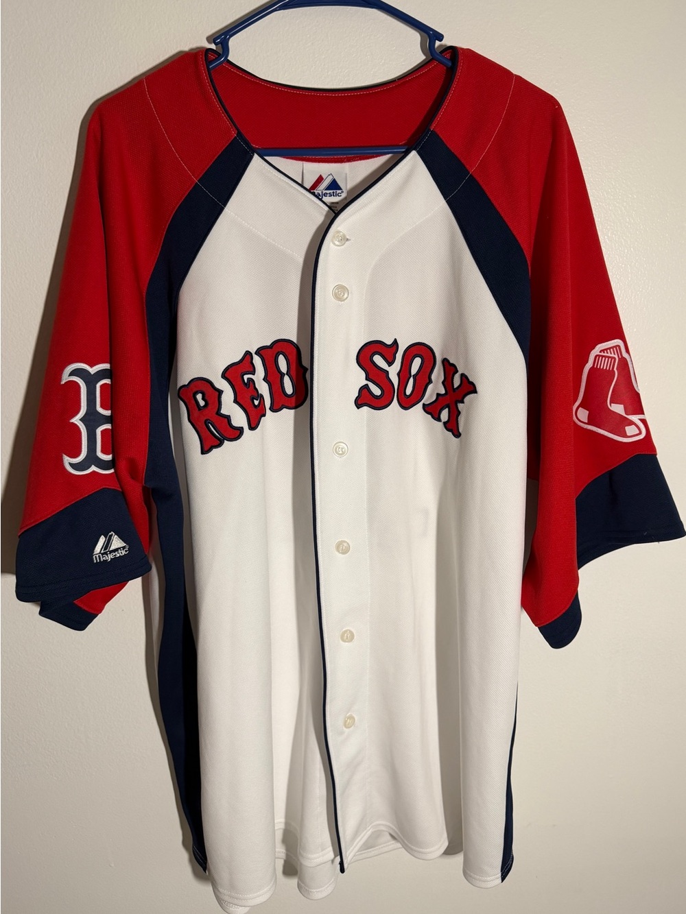 Majestic Dustin Pedroia (15) Red Sox Jersey